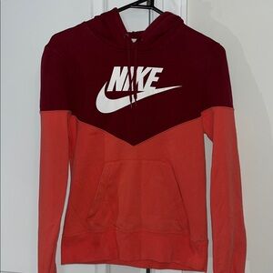 Nike Fleece 2 Tone Chevron Swoosh Women’s hooded hoodie sweatshirt Fleece Shirt